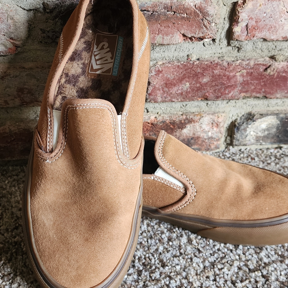 Vans Men's Tan Slip-On Shoes